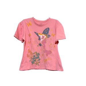 Y2K Fairy Top M Baby T McBling Pink Fairy Wicked Oz Glinda Nouveau Made in Peru